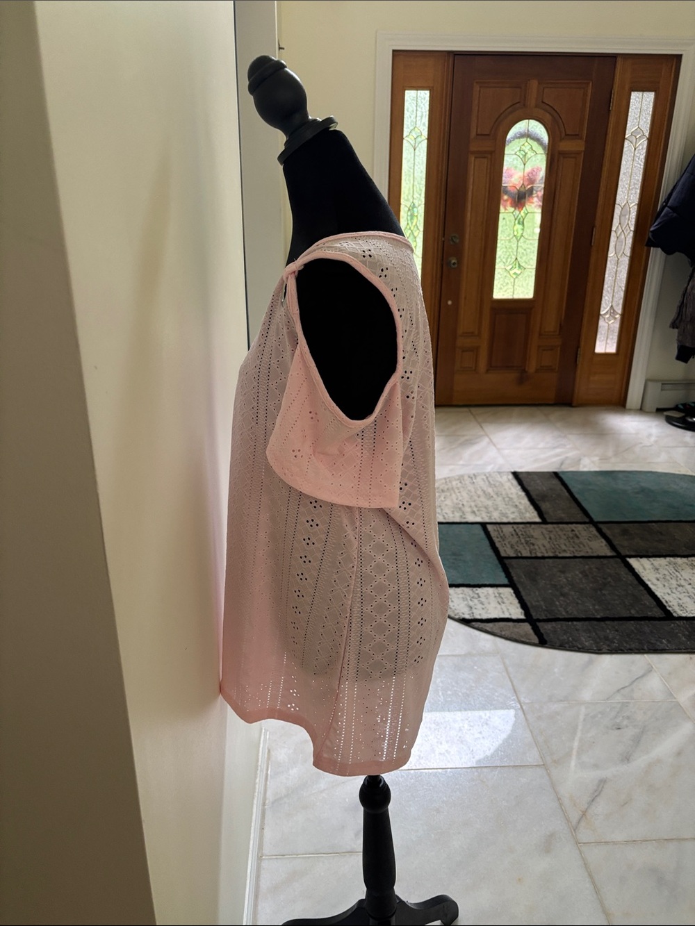 Light Pink Cold-Shoulder Top - Picture 3 of 6